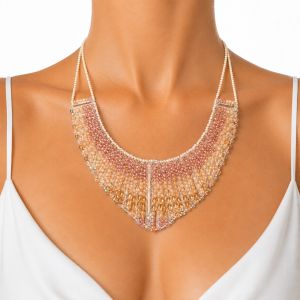 Collier Perlé Élégance Rosée - bijou unique