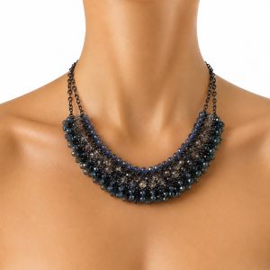 Collier Statement Perles Irisées - bijou unique