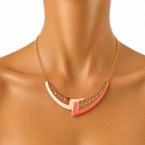 Collier Éclat Corail IKITA - bijou unique