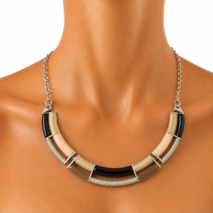 Collier Graphique Élégance IKITA - bijou unique