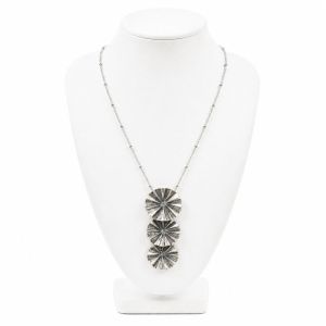 Collier pendentif argenté IKITA - bijou unique