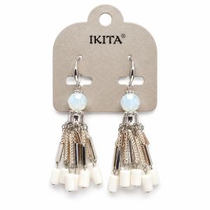 Boucles d’oreilles Franges Nacrées IKITA - bijou unique Ikita