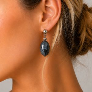 Boucles d’oreilles Nuit Argentée IKITA - bijou unique Ikita