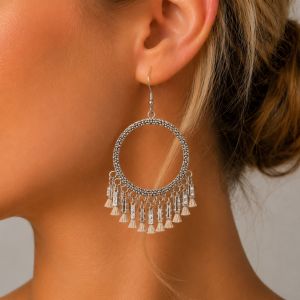 Boucles Créoles Pampilles IKITA - bijou unique
