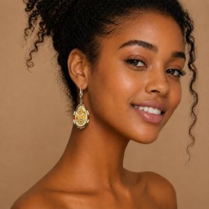 Boucles d’oreilles Gouttes Rétro IKITA - bijou unique