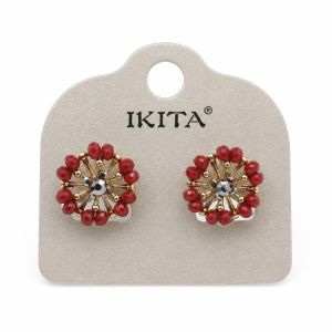 Boucles Grenat Solaire IKITA - bijou unique Ikita