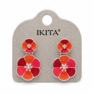 Boucles Coquelicot IKITA - bijou unique Ikita