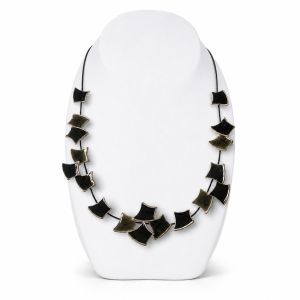 Collier Éclat Graphique Noir - bijou Ikita unique