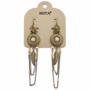 Boucles bohème perlées IKITA - bijou Ikita unique