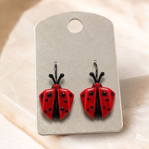 Boucles coccinelle IKITA - bijou Ikita unique