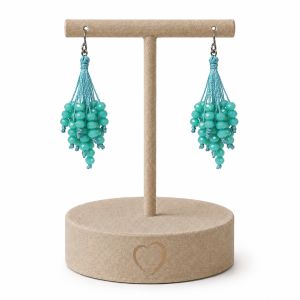 Boucles turquoise éclat bohème IKITA - bijou unique