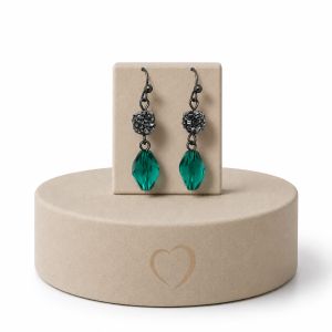 Boucles Éclat Émeraude - bijou unique