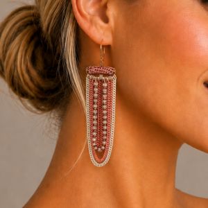 Boucles Rosée Chaînes IKITA - bijou unique
