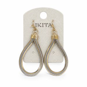 Boucles Goutte Dorée IKITA - bijou unique Ikita