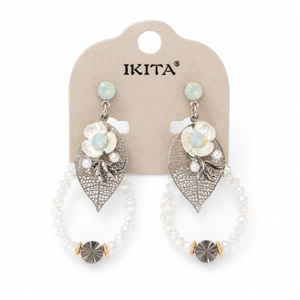 Boucles Ikita Perla Feuille - bijou unique
