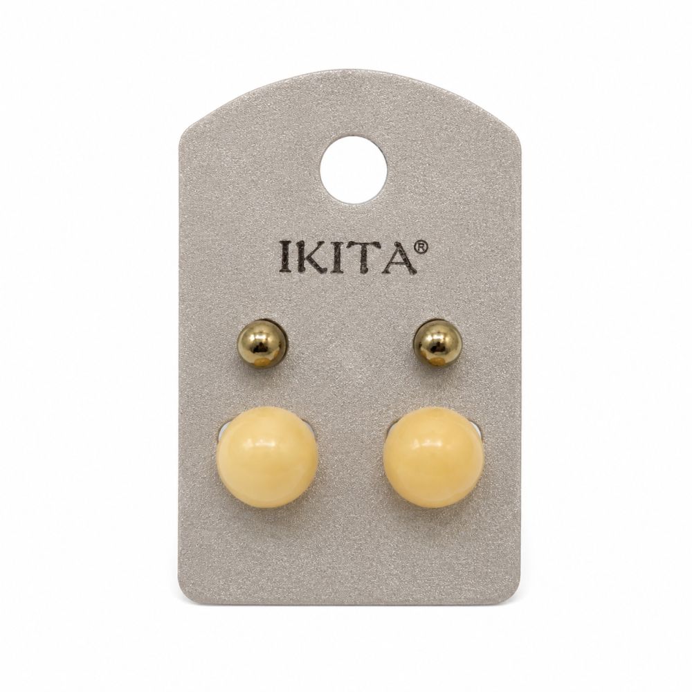 Boucles puces perles IKITA - bijou unique