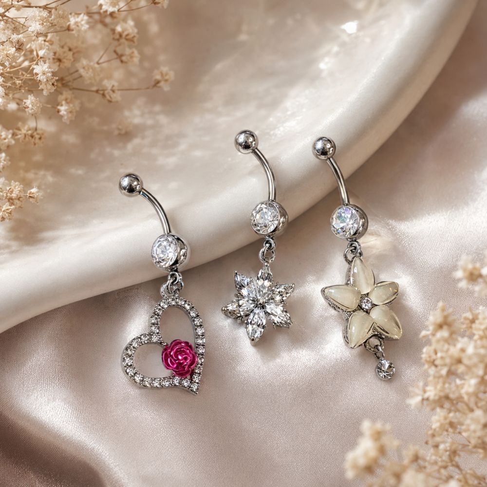 Piercing Nombril Blossom Shine - bijou unique