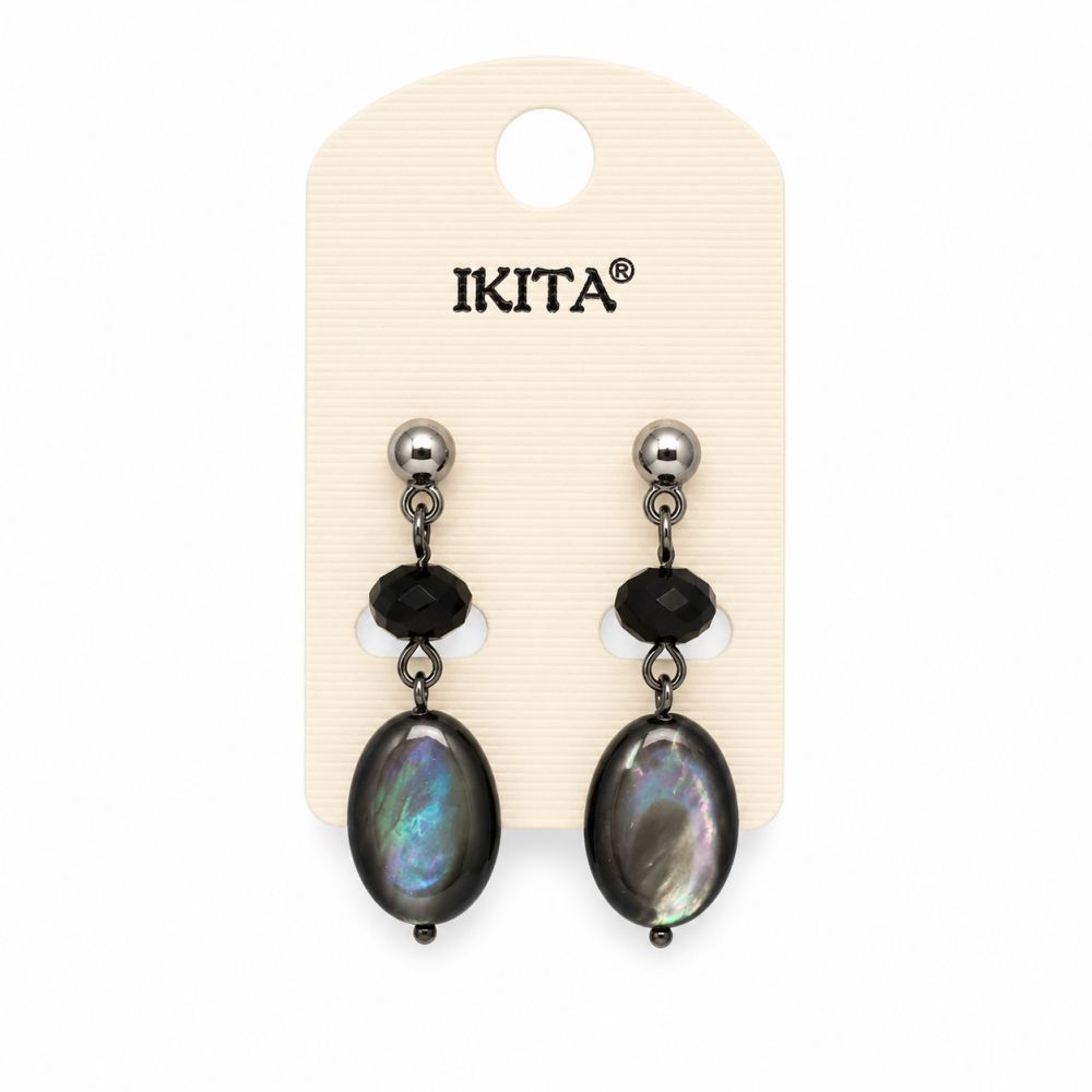 Boucles Lueur Opaline - bijou unique
