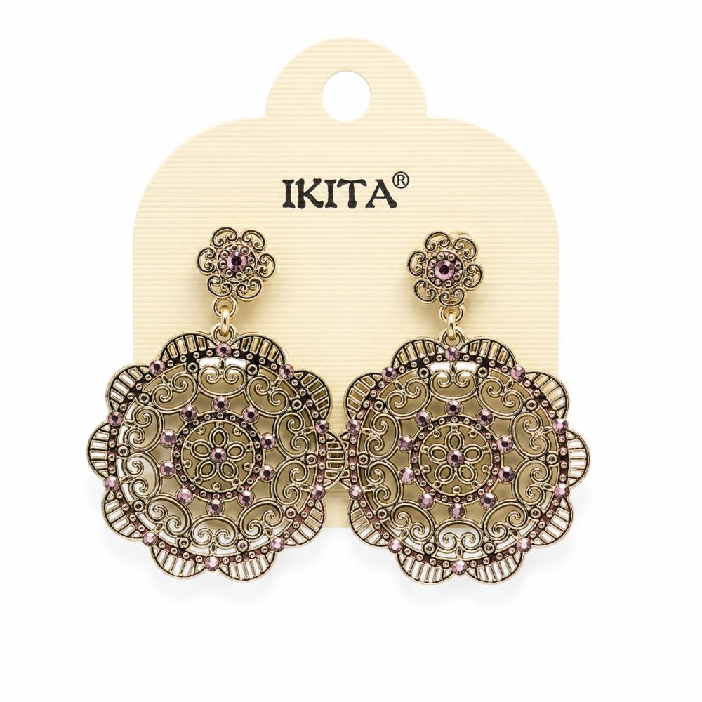 Boucles Rosace Impériale - bijou unique