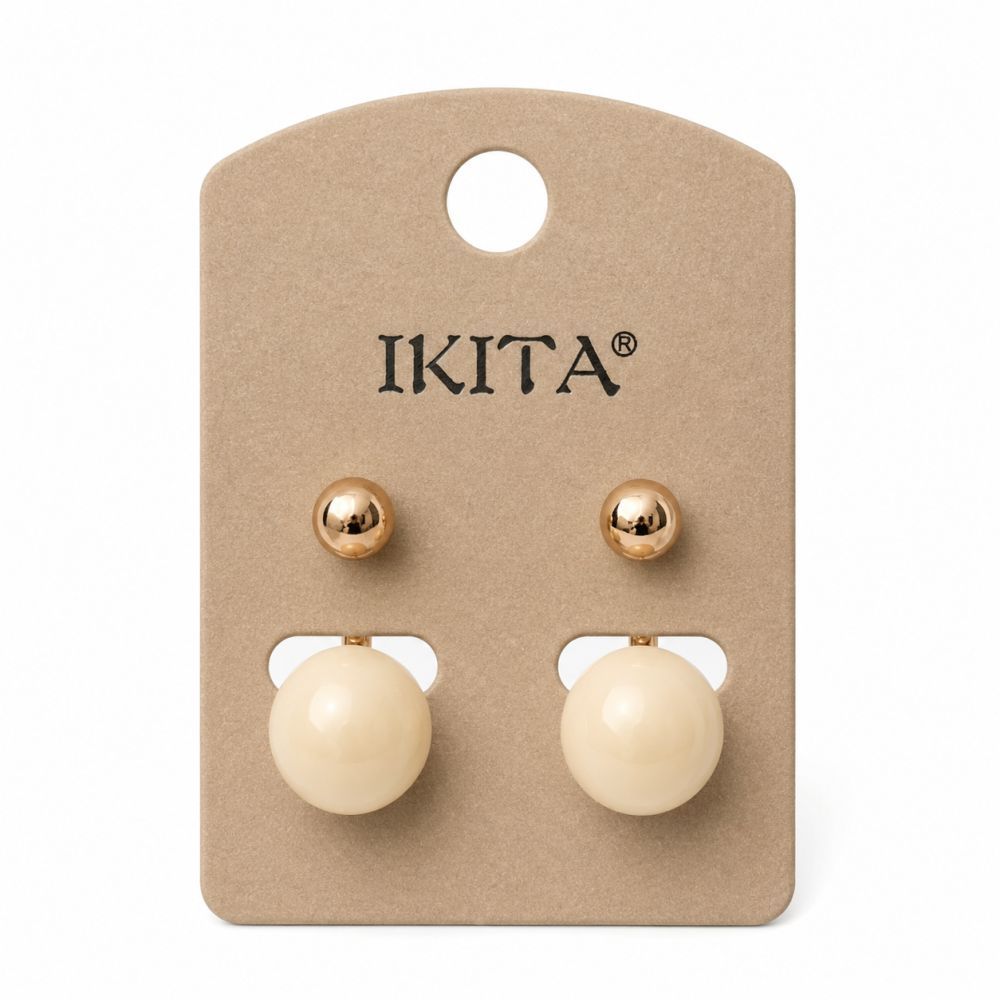 Boucles Élégance Nacrée IKITA - bijou unique