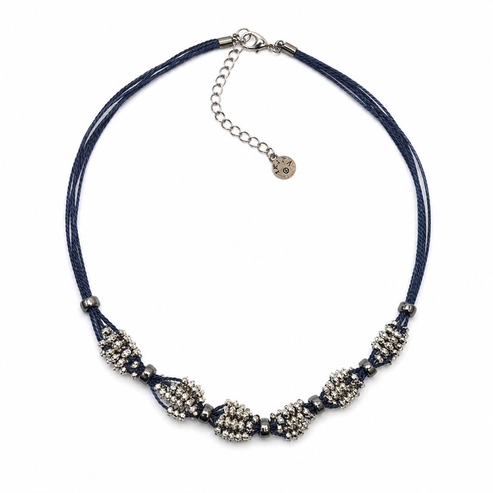 Collier Éclat Bleu Nuit IKITA - bijou unique