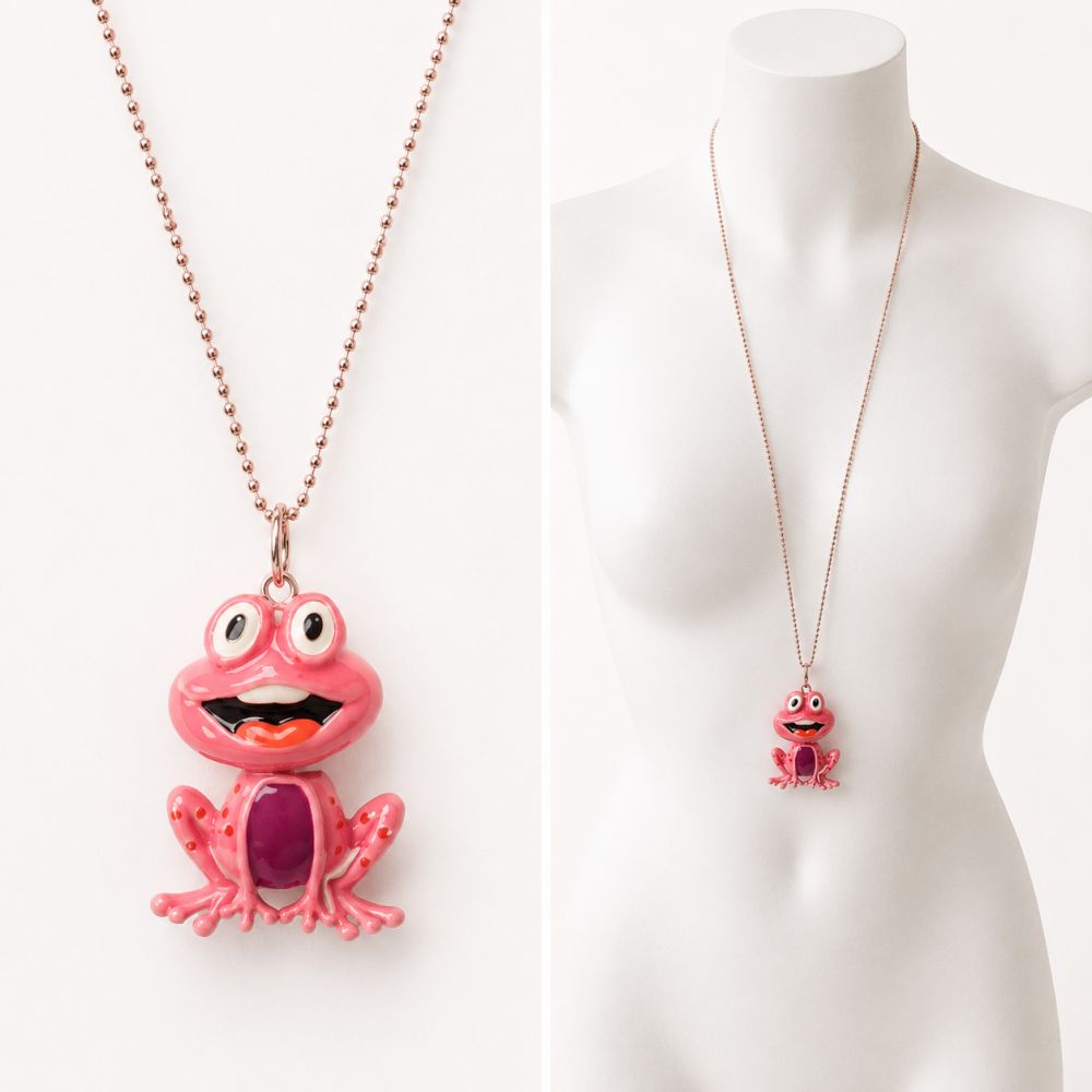 Collier Grenouille Pop IKITA - bijou unique