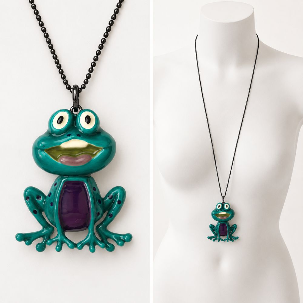 Collier Grenouille Fantaisie IKITA - bijou unique