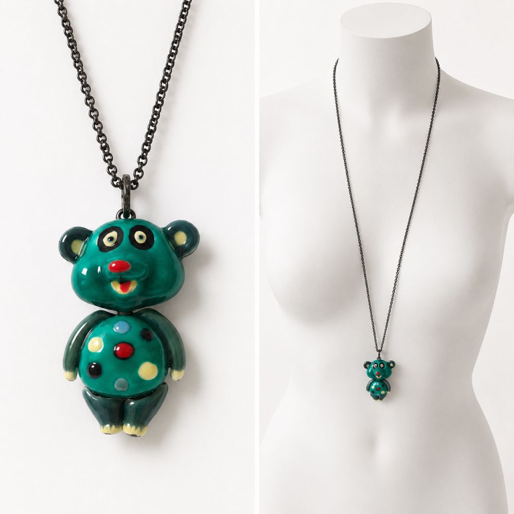 Collier Ourson Pop Art IKITA - bijou unique