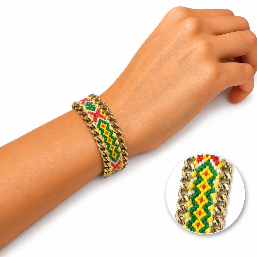 Bracelet Tressé Ethnique IKITA - bijou unique