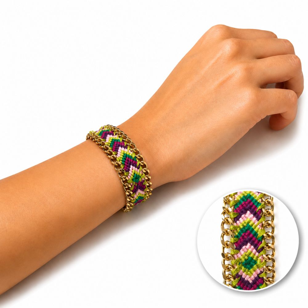Bracelet Tressé Bohème IKITA - bijou unique