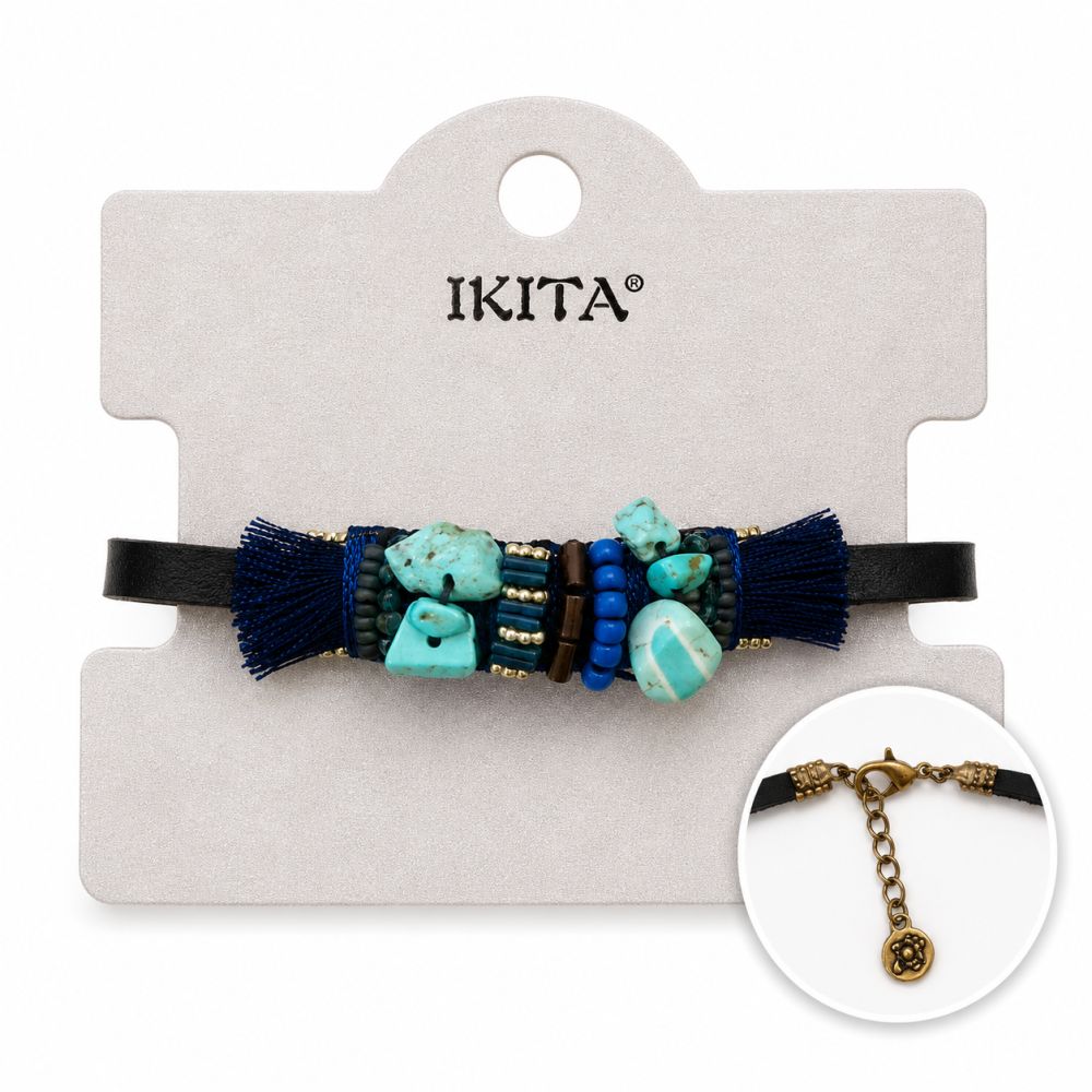 Bracelet Turquoise Bohème IKITA - bijou unique