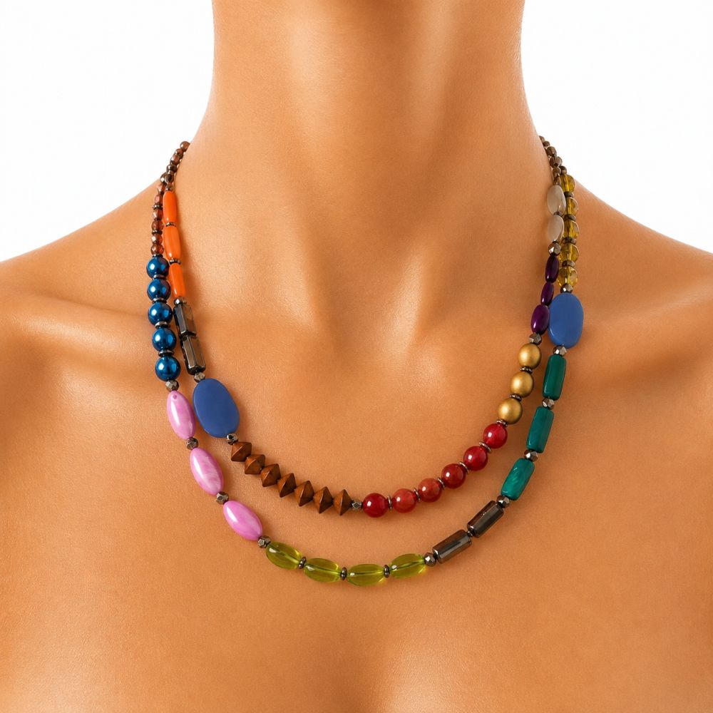Collier Festival de Couleurs IKITA - bijou unique