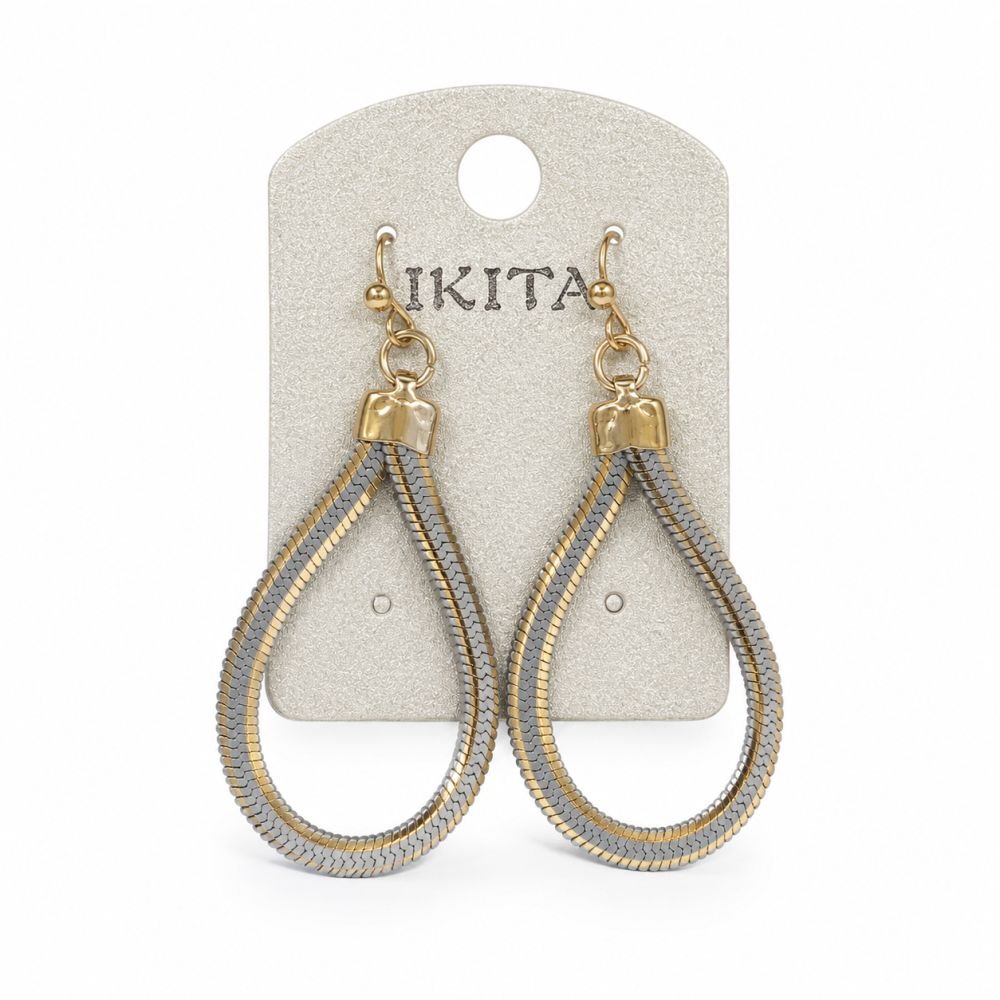 Boucles Goutte Dorée IKITA - bijou unique